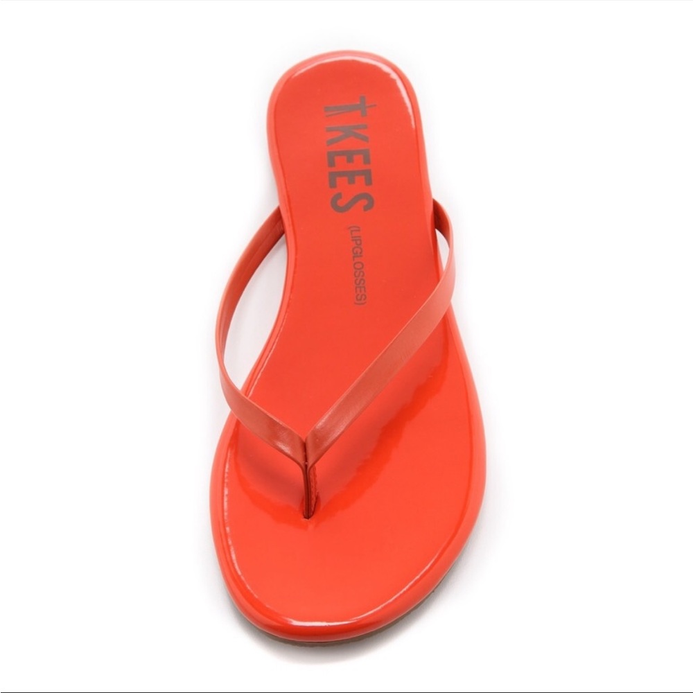 TKEES | Lipgloss Patent and Leather Sandals- Poppy - Picture 11 of 11